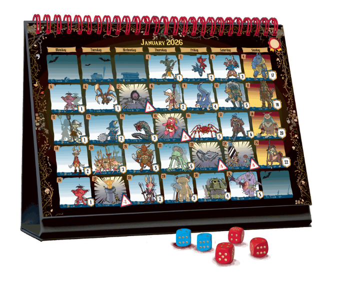 365 Adventures – The Dungeon 2026 | Daily Adventure Calendar