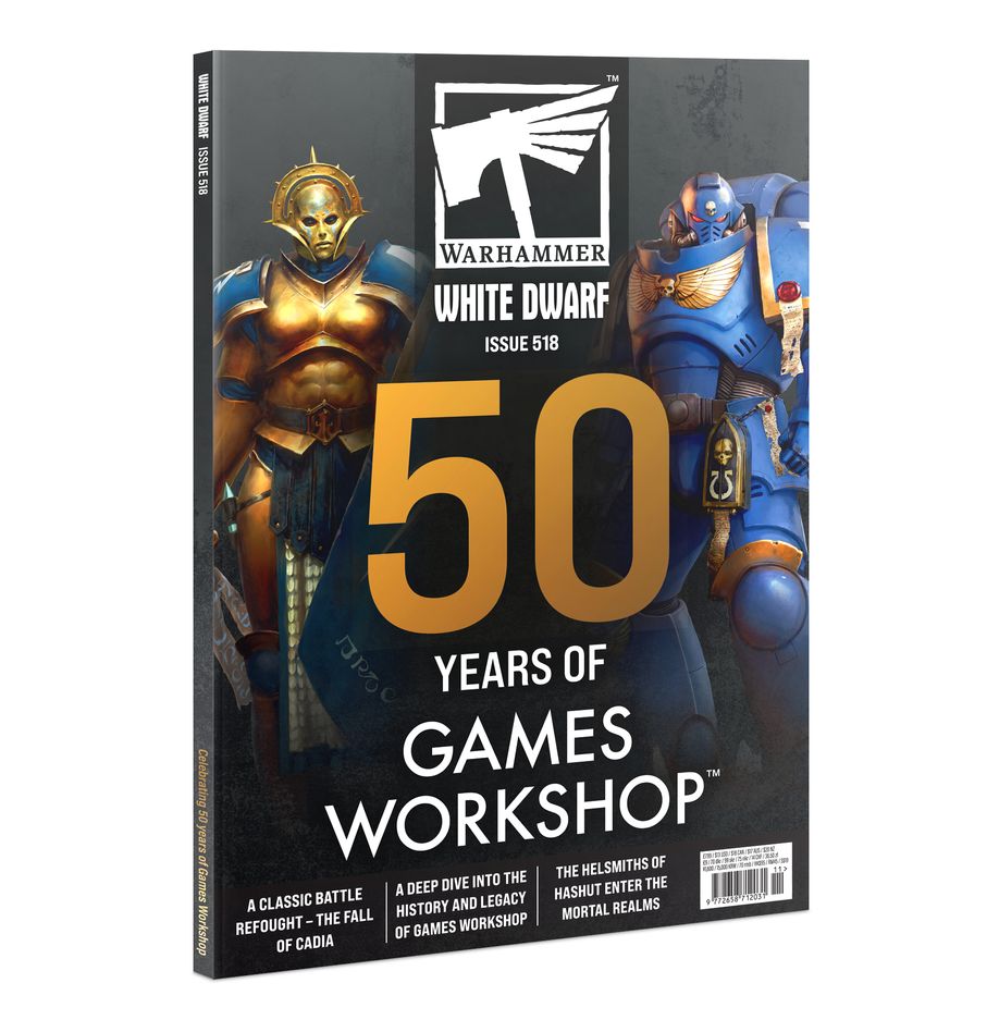 Warhammer White Dwarf Magazine 50 Years of Games Workshop