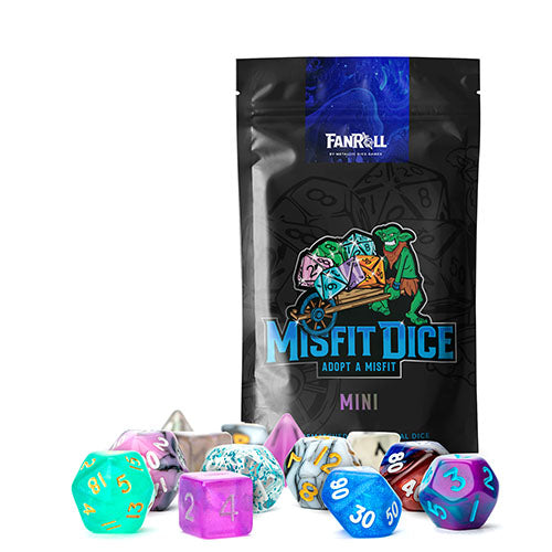 Fanroll - Mystery Misfit Mini Polyhedral Dice - 2 Set Pack