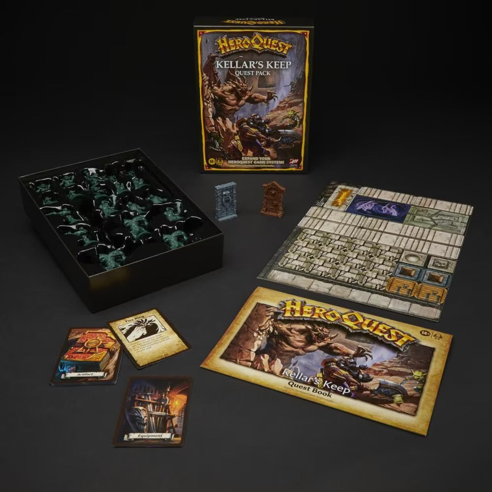 HeroQuest Kellar's Keep Quest Pack Expansion | Avalon Hill | Ages 14 and Up | 2-5 Players