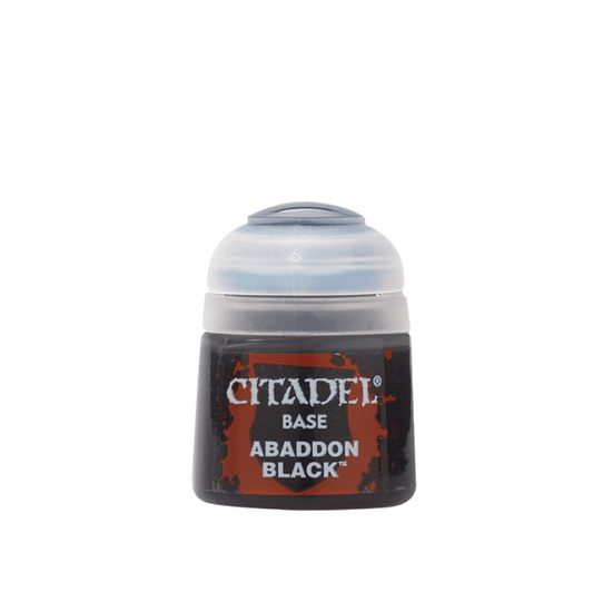 Warhammer Citadel Colour Base Paint: Abaddon Black 12ml