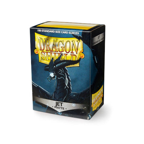 Dragon Shield - Matte Standard Size Sleeves 100pk - Jet Matte