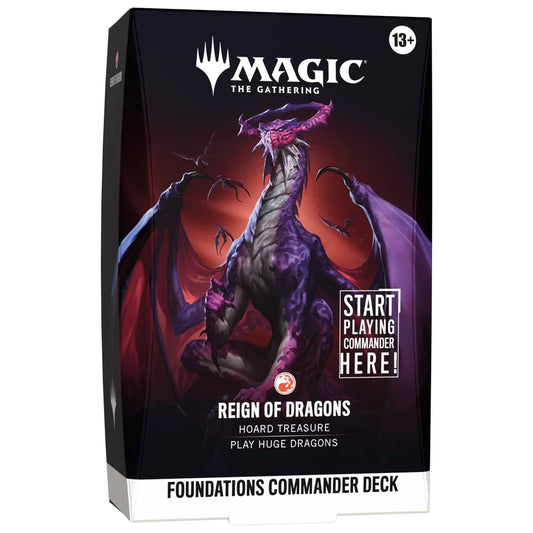 Magic the Gathering-Foundations Commander Deck-Reign of Dragons