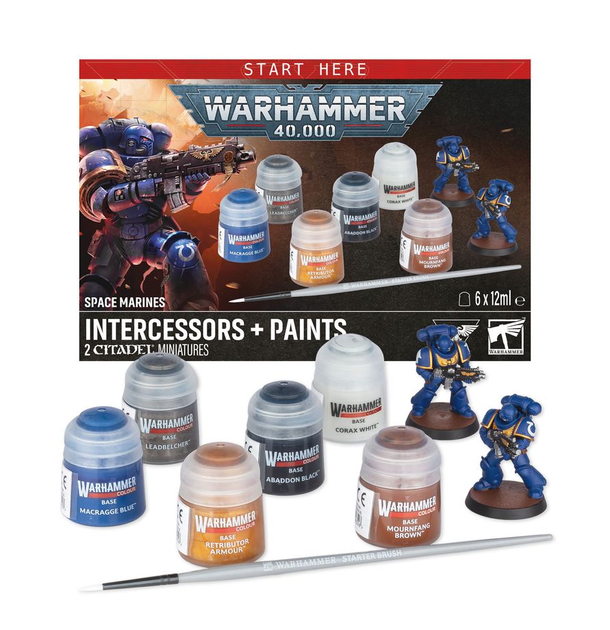 Warhammer 40,000: Intercessors + Paints Set