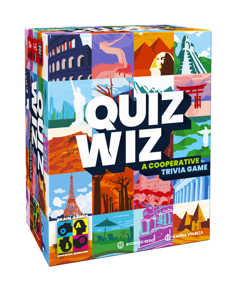 QuizWiz – Cooperative Trivia Board Game – Mythic Tabletop Games