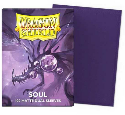 Dragon Shield - Matte Dual Standard Size Sleeves 100pk - Soul purple
