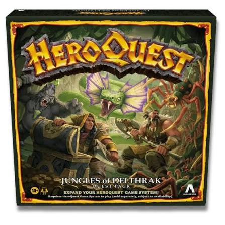 Heroquest - Jungles of Delthrak - Quest Pack  | Avalon Hill | Ages 14 and Up | 2-5 Players