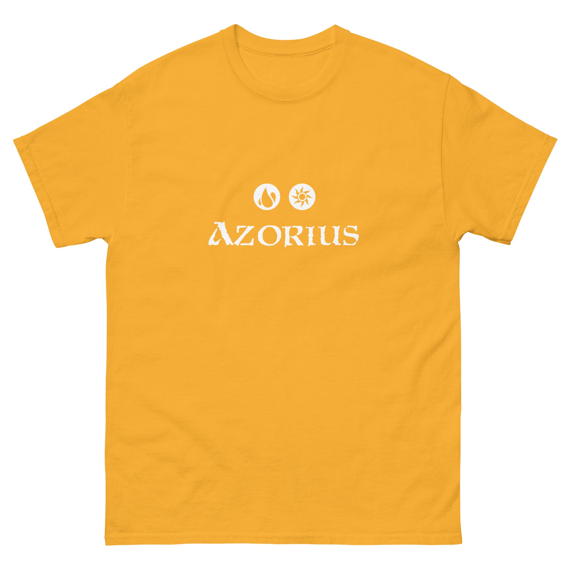 MTG Azorius logo Cotton T-shirt Blue, Black, Grey, Light Blue | Adult, Mythic Tabletop Games MTG Azorius logo Cotton T-shirt Blue, Black, Grey, Light Blue | Adult, Mythic Tabletop Games